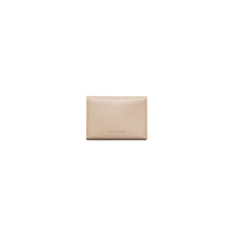Acne Studios FOLDED LEATHER WALLET, Taupe Beige