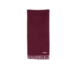 Acne Studios FRINGE WOOL SCARF NARROW, Burgundy