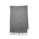 Acne Studios OVERSIZED FRINGE WOOL SCARF, Grey Melange