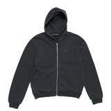Acne Studios HOODED ZIPPER SWEATER, Black