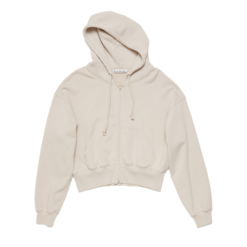 Acne Studios HOODED ZIPPER SWEATER, Faded Grey - Image 1