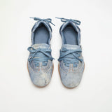 Acne Studios LACE-UP FLATS, Light Blue