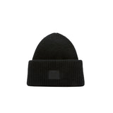 Acne Studios LARGE FACE LOGO BEANIE, Black