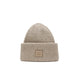 Acne Studios LARGE FACE LOGO BEANIE, Greige Melange