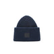 Acne Studios LARGE FACE LOGO BEANIE, Navy Melange