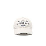 Acne Studios LOGO CAP, Dusty White