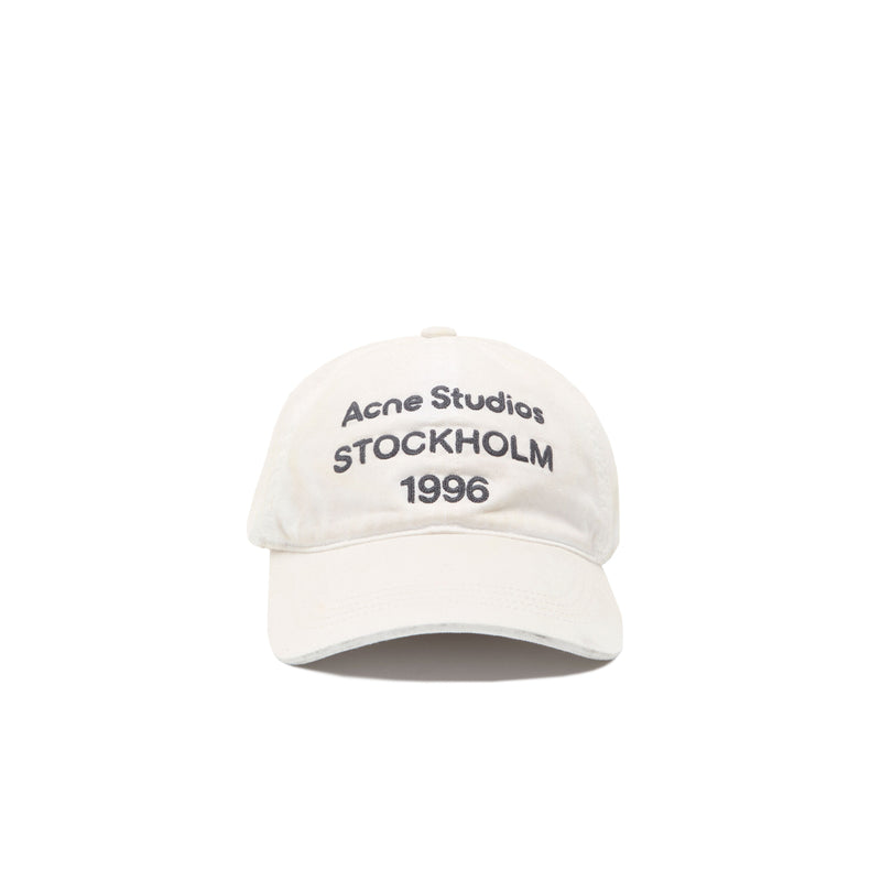 Acne Studios LOGO CAP, Dusty White