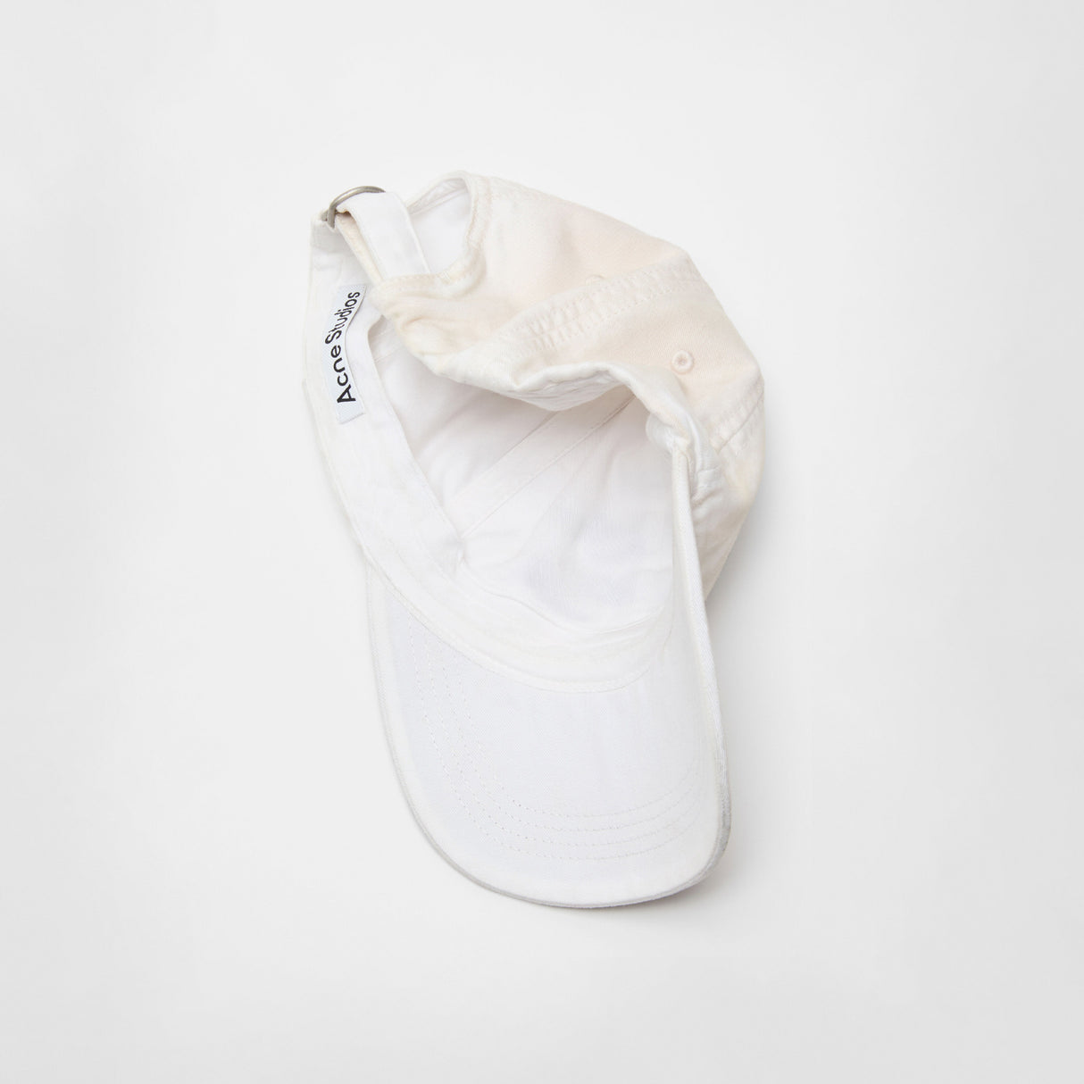 Acne Studios LOGO CAP, Dusty White