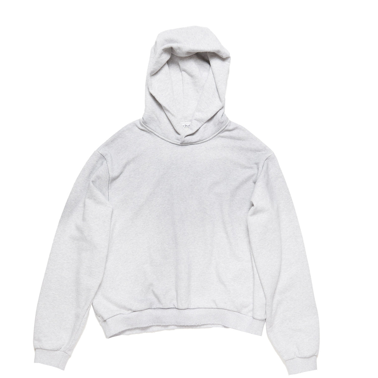 Acne Studios LOGO HOODED SWEATER, Pale Grey Melange - Image 1