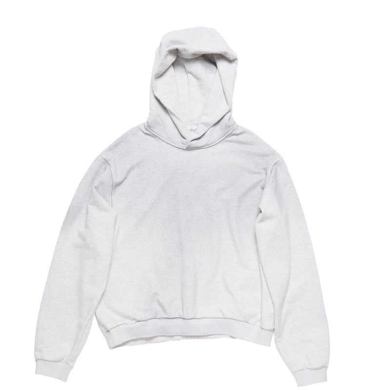 Acne Studios LOGO HOODED SWEATER, Pale Grey Melange - Image 1