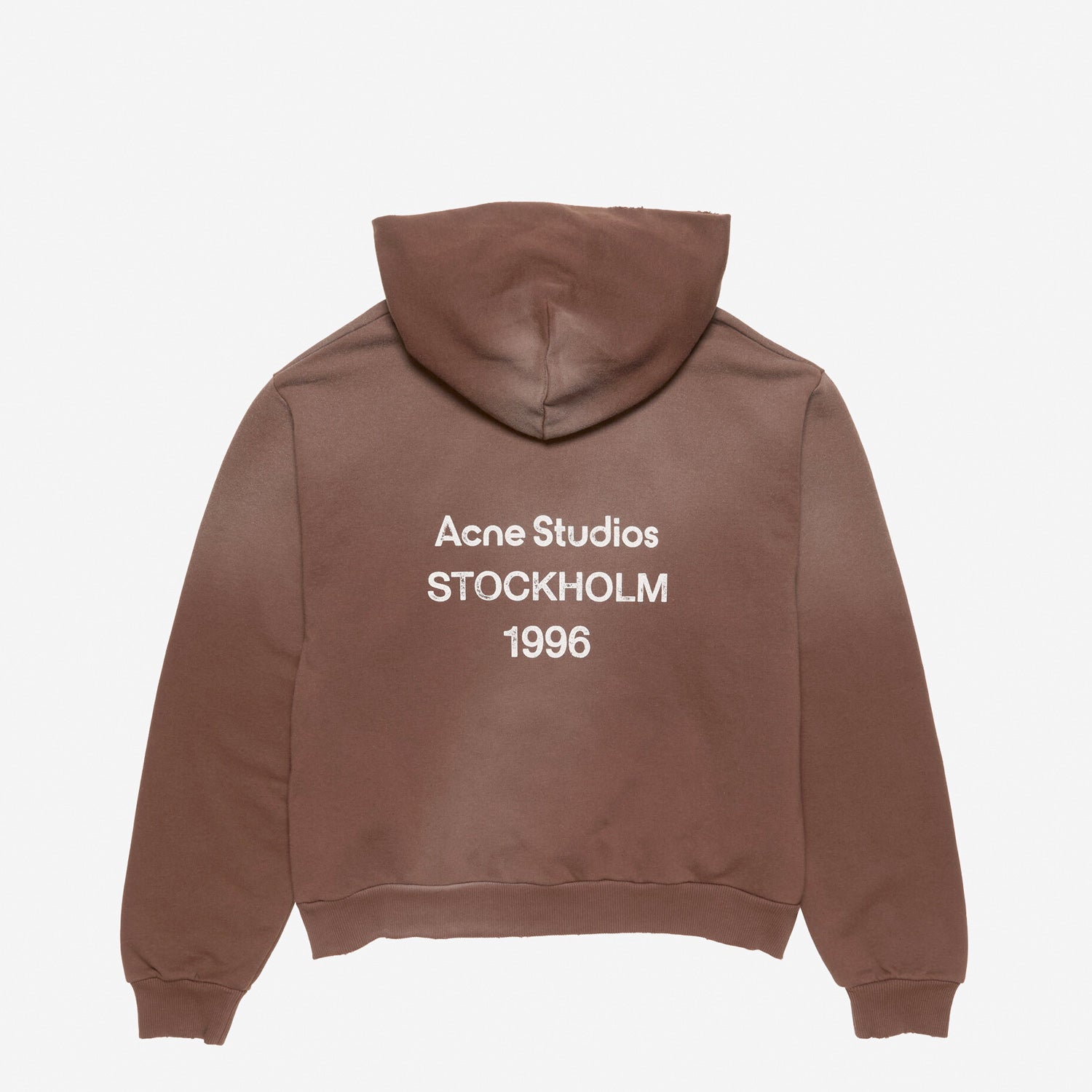 Acne Studios LOGO HOODED SWEATER, Chocolate Brown – Beamhill