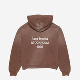 Acne Studios LOGO HOODED SWEATER, Chocolate Brown