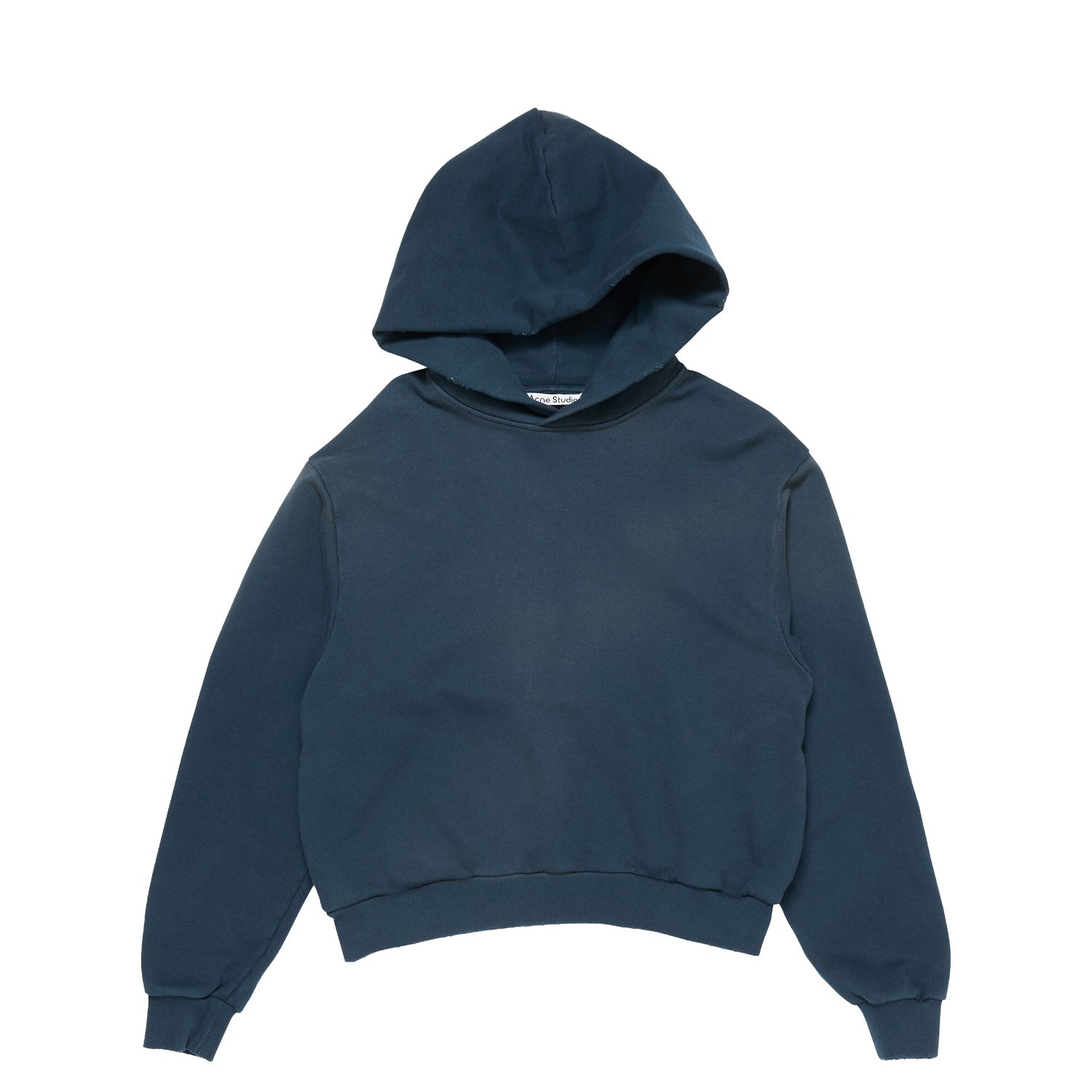 Acne Studios LOGO HOODED SWEATER, Deep Blue – Beamhill