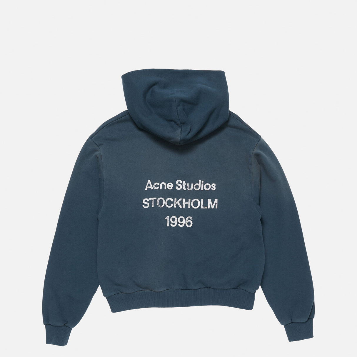 Acne Studios LOGO HOODED SWEATER, Deep Blue