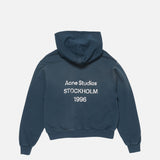 Acne Studios LOGO HOODED SWEATER, Deep Blue