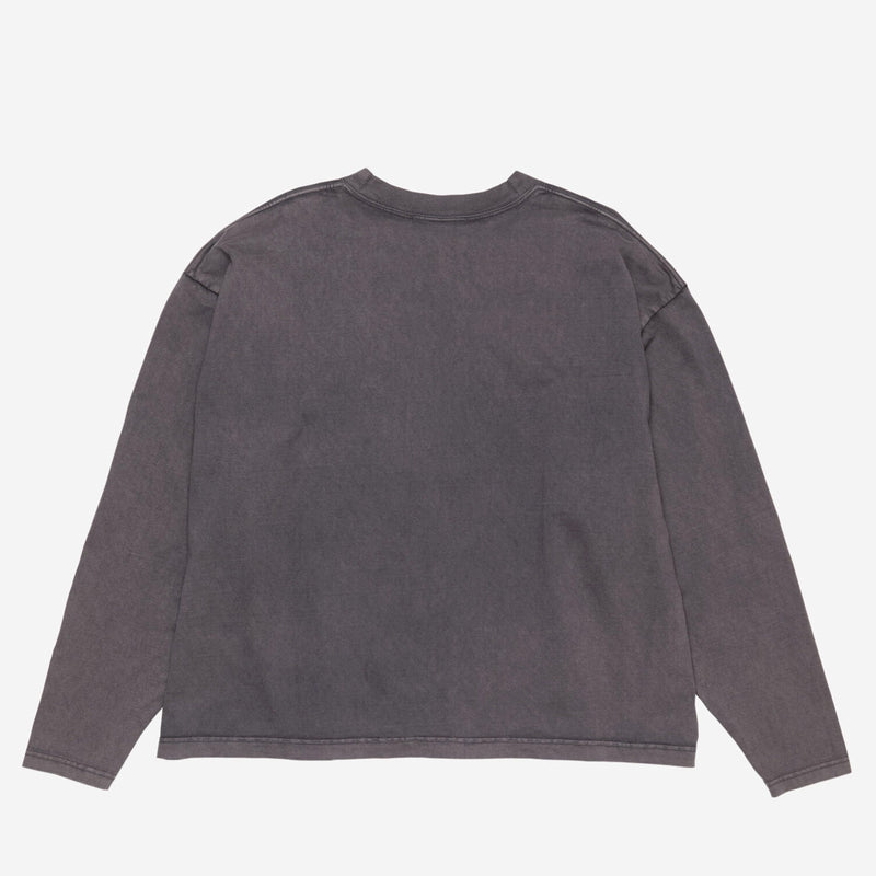 Acne Studios LOGO L/S T-SHIRT, Faded Black