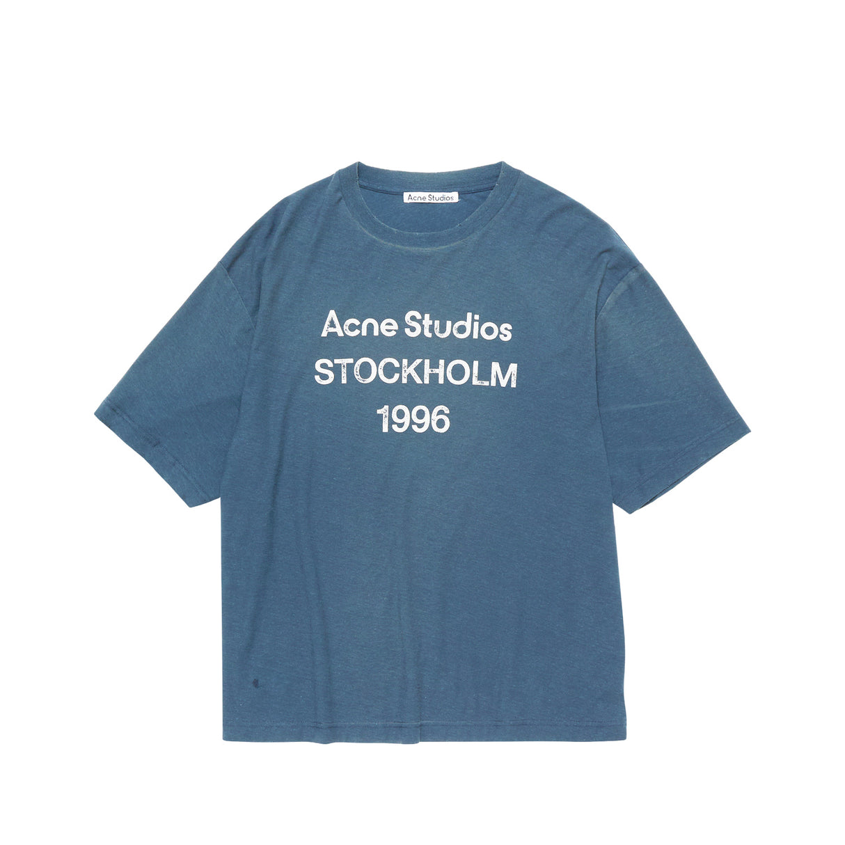 Acne Studios LOGO T-SHIRT RELAXED FIT, Deep Blue