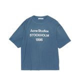 Acne Studios LOGO T-SHIRT RELAXED FIT, Deep Blue