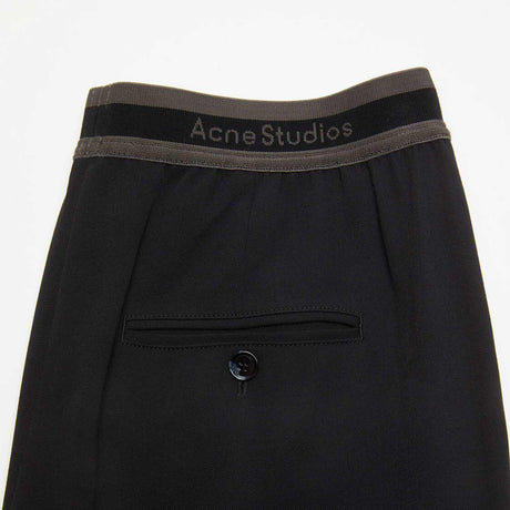 Acne Studios LOGO TAPE TROUSERS, Black - Image 2