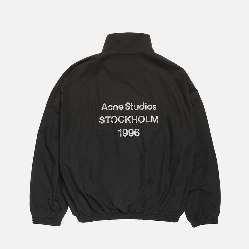 Acne Studios LOGO ZIPPER JACKET, Black