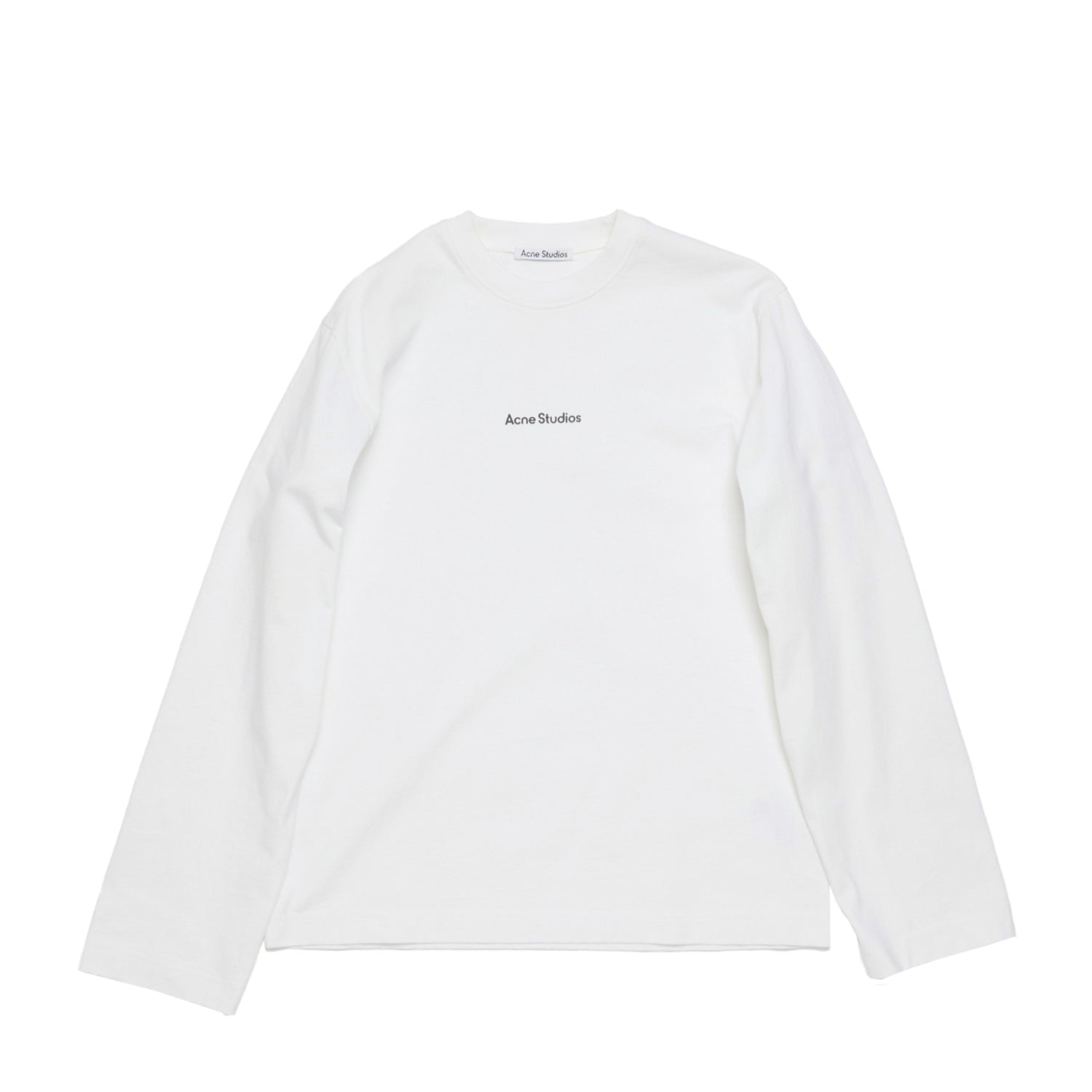 Acne Studios L/S LOGO T-SHIRT, Optic White – Beamhill