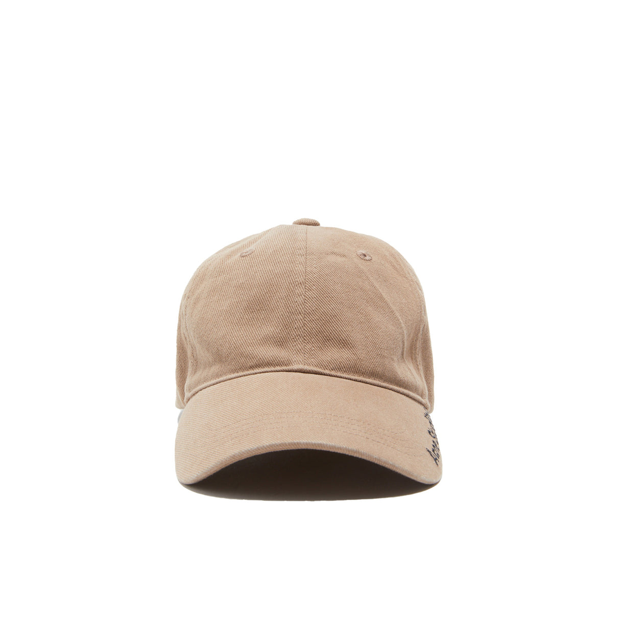Acne Studios COTTON LOGO CAP, Khaki Beige - Image 1