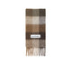Acne Studios MOHAIR CHECKED SCARF, Dark Brown/White/Brown