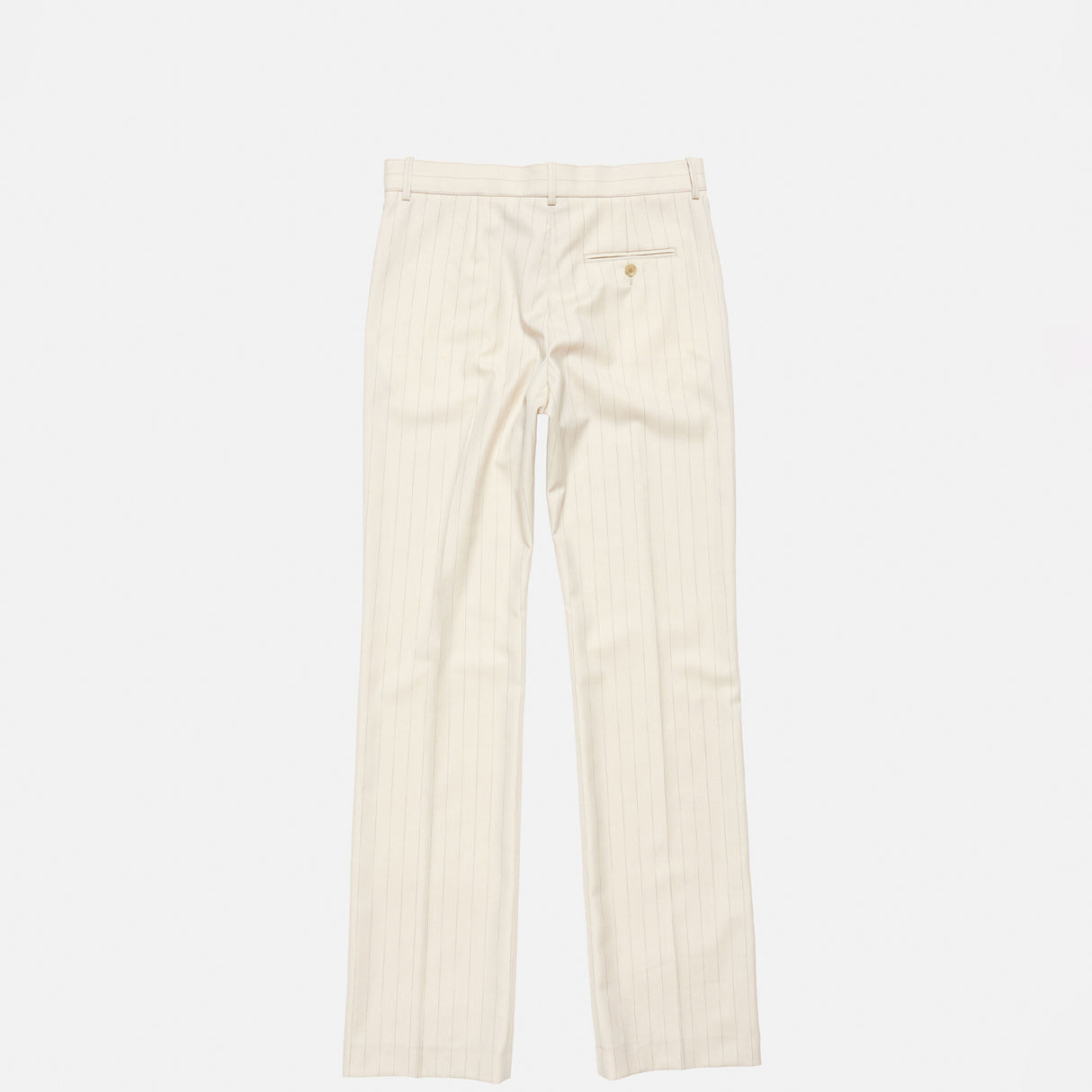 Acne Studios PINSTRIPE WOOL TROUSER, Cream Beige