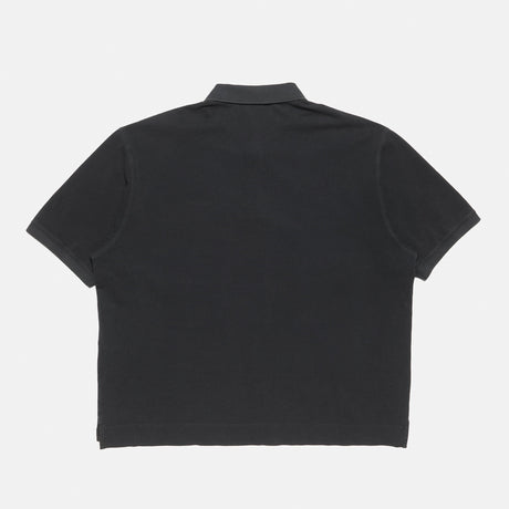 Acne Studios S/S WASHED LOGO POLO SHIRT, Black
