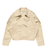 Acne Studios SHORT TRENCH COAT, Pale Beige