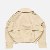 Acne Studios SHORT TRENCH COAT, Pale Beige