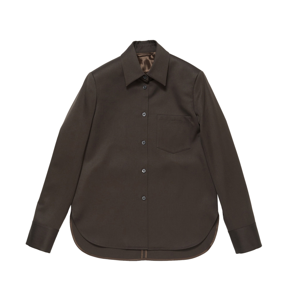 Acne Studios SINGLE-BREASTED JACKET, Dark Brown Melange