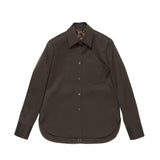 Acne Studios SINGLE-BREASTED JACKET, Dark Brown Melange