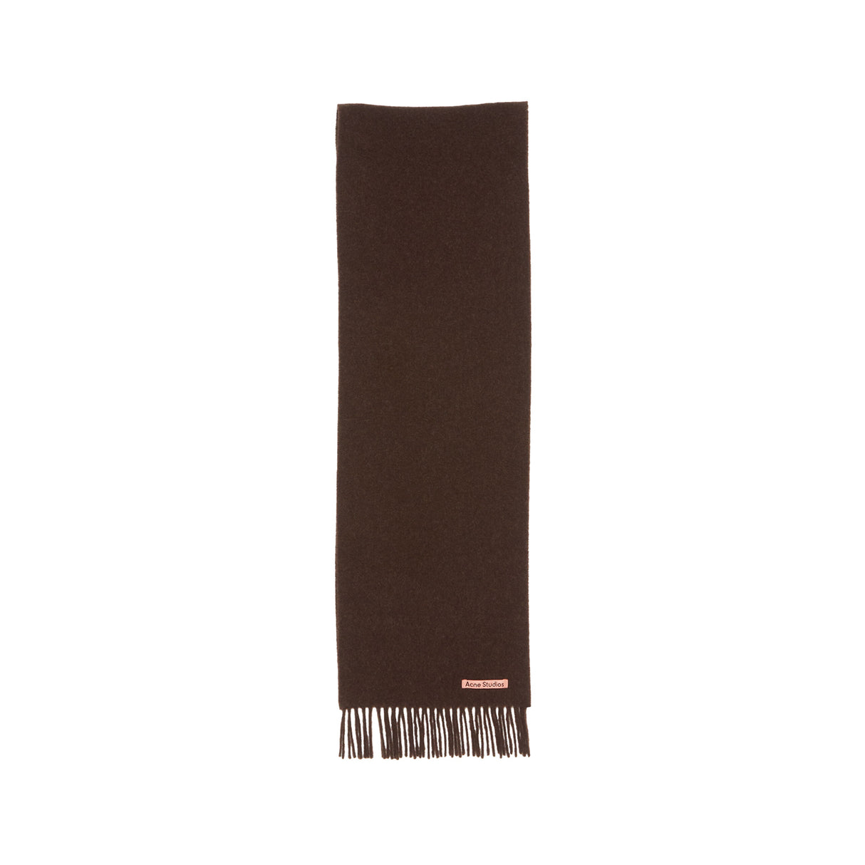 Acne Studios SKINNY WOOL SCARF, Brown Melange