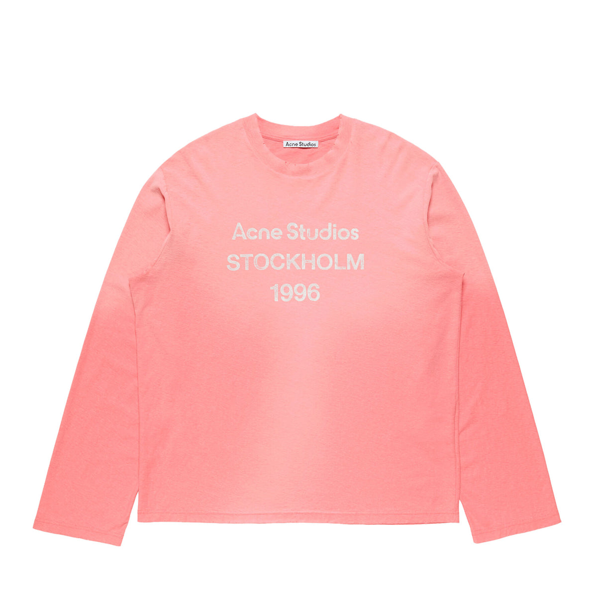 Acne Studios SPRAYED 1996 LOGO T-SHIRT, Tango Pink