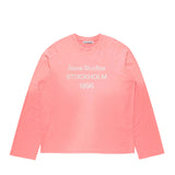 Acne Studios SPRAYED 1996 LOGO T-SHIRT, Tango Pink