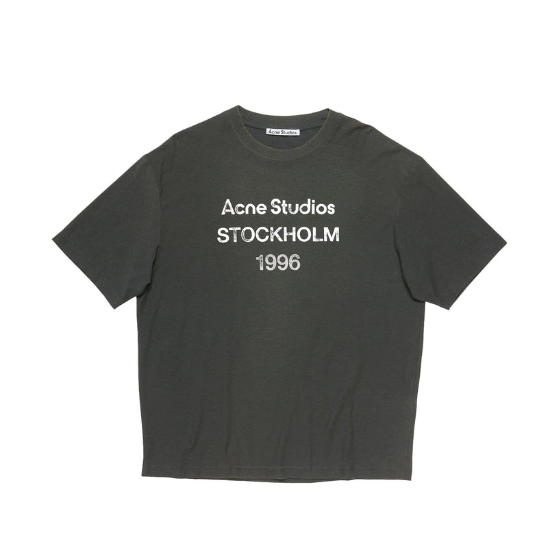 Acne Studios SPRAYED LOGO T-SHIRT, Faded Black