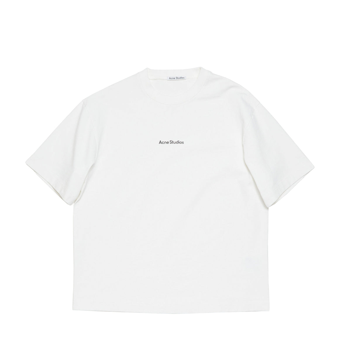 Acne Studios T-SHIRT STAMP LOGO RELAXED FIT, Optic White
