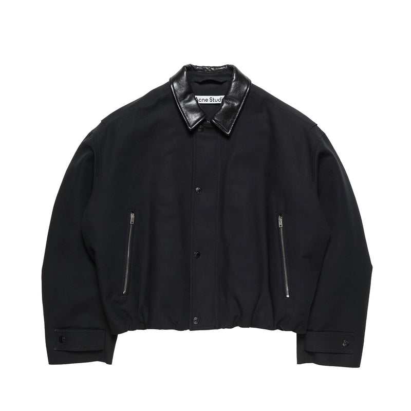 Acne Studios TWILL BOMBER JACKET, Black