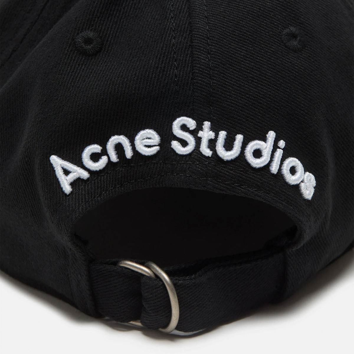 Acne Studios TWILL LOGO CAP, Black