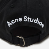 Acne Studios TWILL LOGO CAP, Black