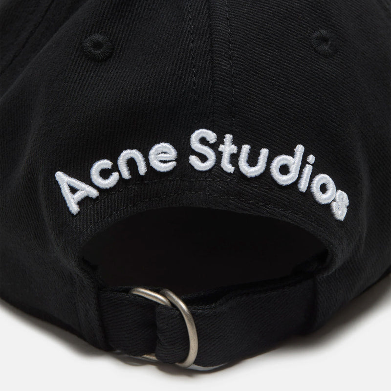 Acne Studios TWILL LOGO CAP, Black