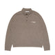 Acne Studios WOOL KNIT POLO, Brown Melange