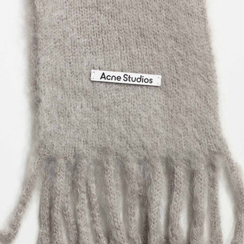 Acne Studios MOHAIR SCARF WITH HOOD, Grey
