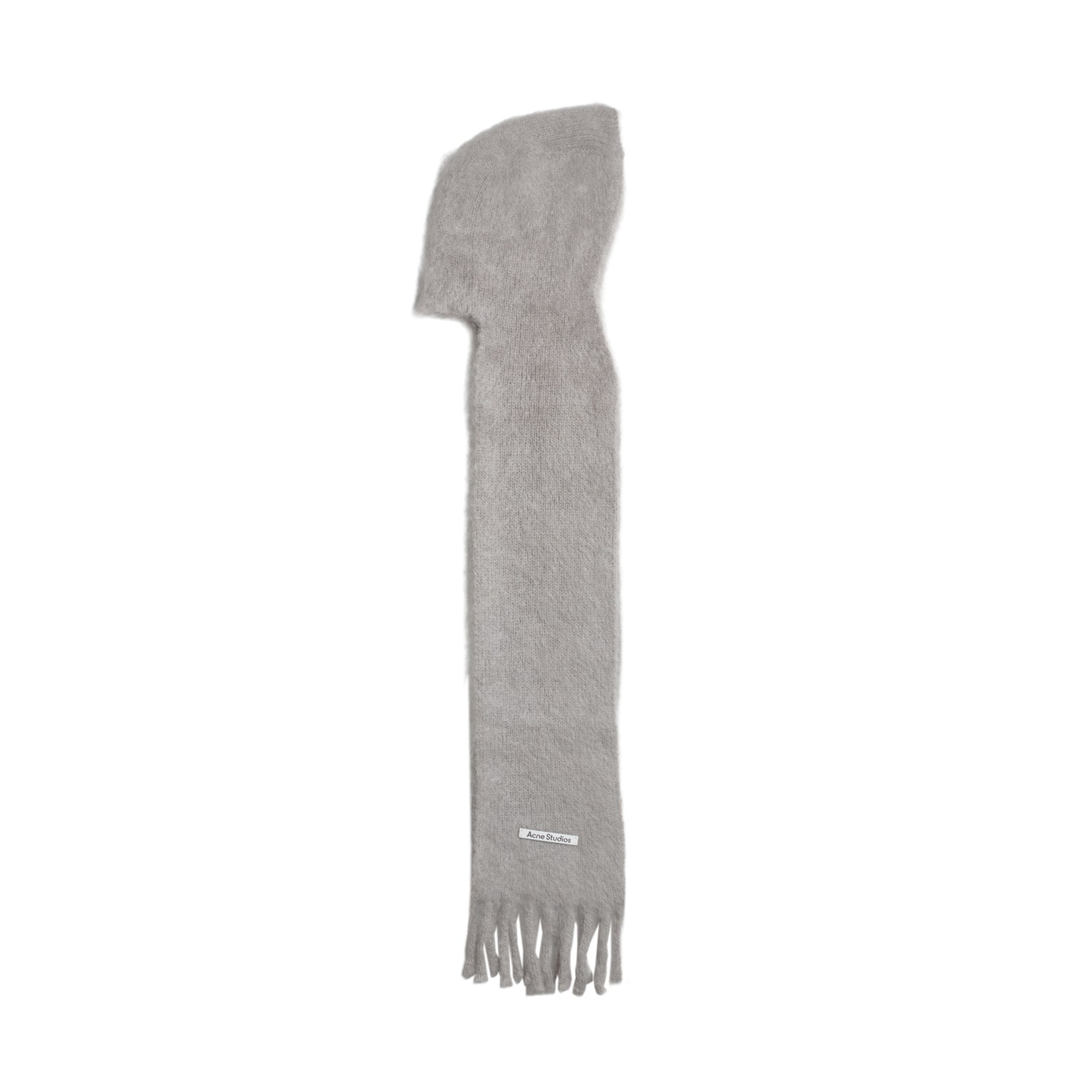 Acne Studios MOHAIR SCARF WITH HOOD, Grey – Beamhill