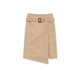 Acne Studios BELTED TWILL SKIRT, Mud Beige