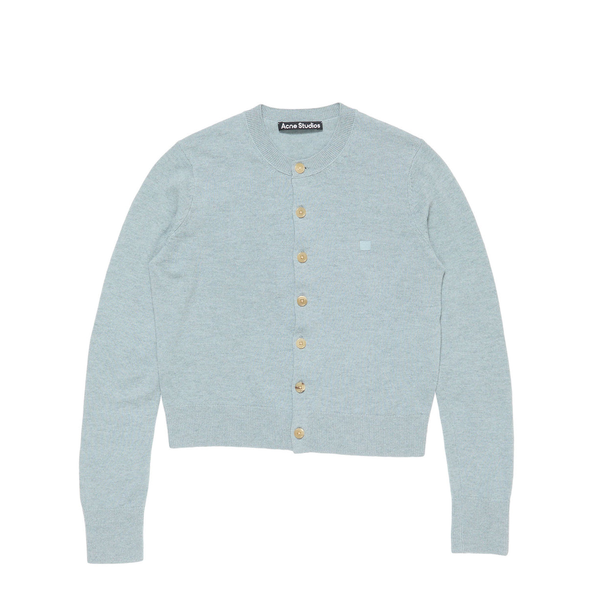 Acne Studios FITTED CARDIGAN YAK WOOL, Dusty Blue
