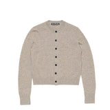 Acne Studios FITTED CARDIGAN YAK WOOL, Greige Melange