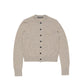 Acne Studios FITTED CARDIGAN YAK WOOL, Greige Melange