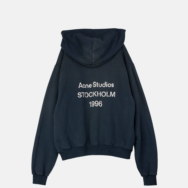 Acne Studios LOGO HOODED SWEATSHIRT, Black - Image 4